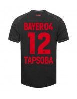 Bayer Leverkusen Edmond Tapsoba #12 Domácí Dres 2023-24 Krátký Rukáv